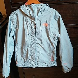 Grey North Face Rain Jacket